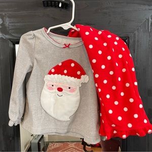 Fleece Santa pajamas